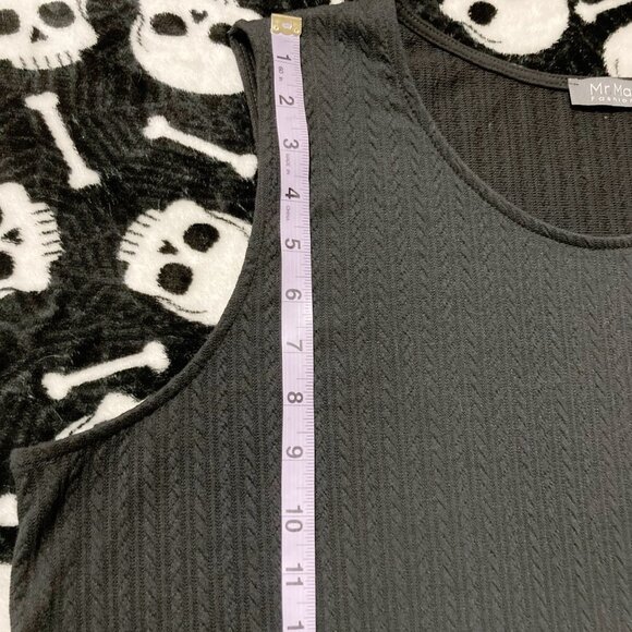 MR. MAX FASHIONS Plus size black scoop neck cableknit sleeveless top ~ 2X XXL 3X - Picture 9 of 13